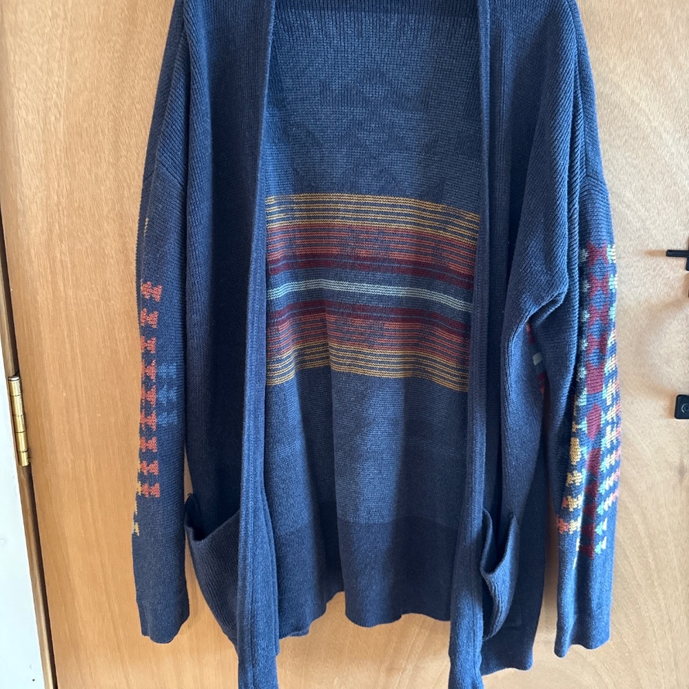 WOMEN'S GRAPHIC OPEN FRONT CARDIGAN - Picture 3 of 3